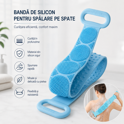 Perie din silicon pentru Spate 1+1 Gratis