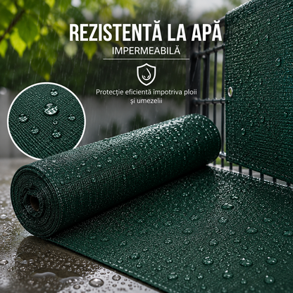 Plasă de umbrire HDPE, 2x10 metri, grad umbrire 40%,50g/mp,verde